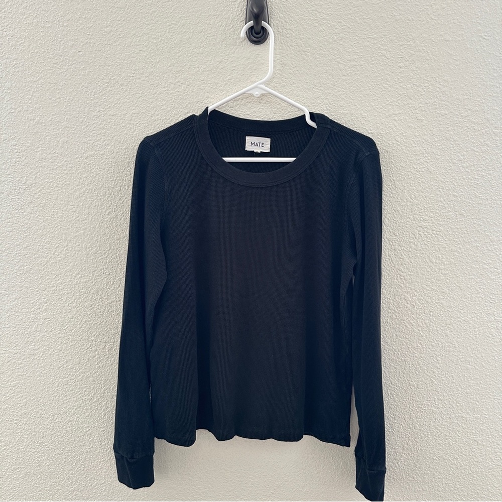 MATE the Label Black Thermal Long Sleeve Shirt - Picture 8 of 8